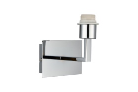 D0886CH  Clara 1 Light Wall Lamp Switched (FRAME ONLY); Polished Chrome